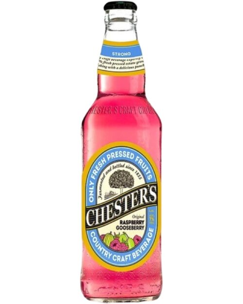 Пивной напиток Chester's Raspberry-Gooseberry 7% (0.45L)