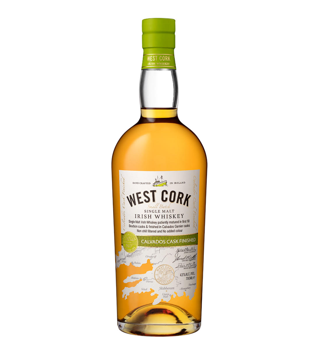 Виски West Cork Single Malt Calvados Cask 46% (0.7L)