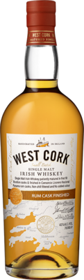 Виски West Cork Single Malt Rum Cask 46% (0.7L)