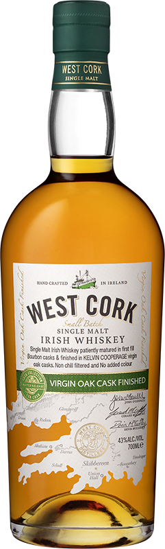 Виски West Cork Virgin Oak Cask 43% in Box (0,7L)