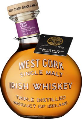Виски West Cork Single Malt Port Cask Maritime 46% (0.7L)