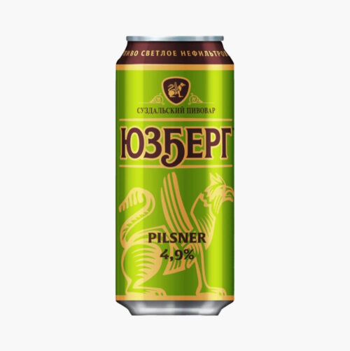 Пиво Юзберг Pilsner, 4.9% in can (0.45L)