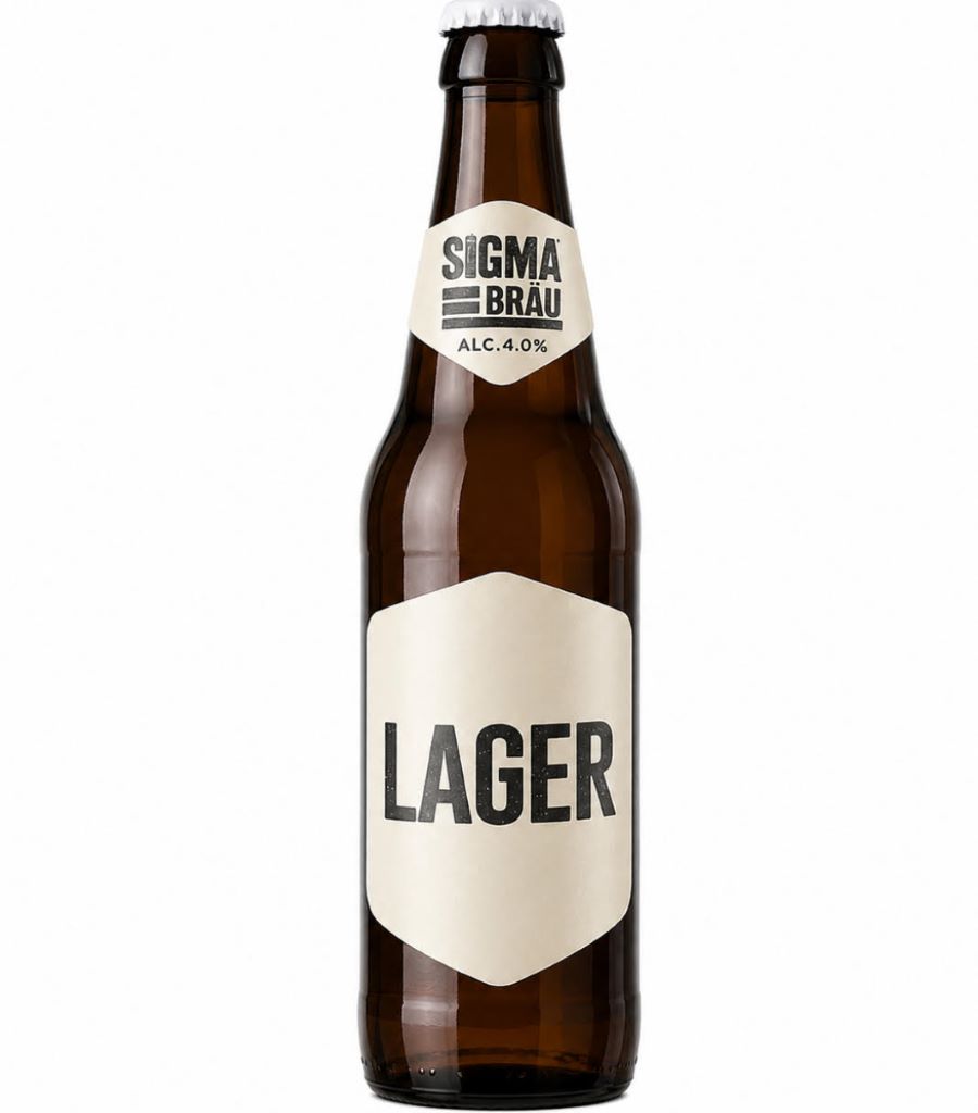 Пиво Sigma Brau Lager 4% (0.5L) Glass
