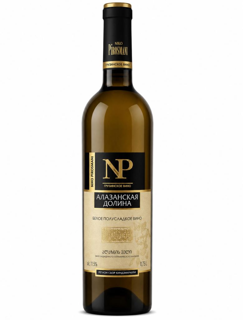 Вино Niko Pirosmani Алазанская Долина белое 10-13% (0,75L)