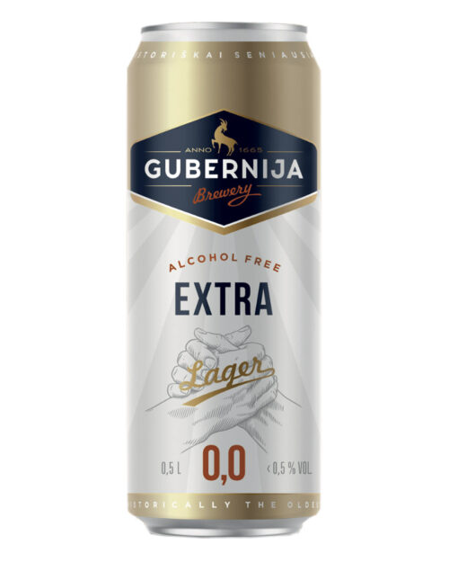 Пиво Gubernija Extra Lager 0% Can (0,5L)