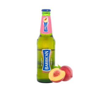 Газированный солодовый напиток Barbican Peach, 0%, Glass (0,33L)