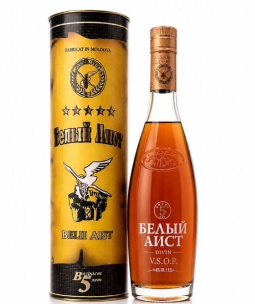 Бренди Белый Аист 5YO 40% in Tube (0.5L)