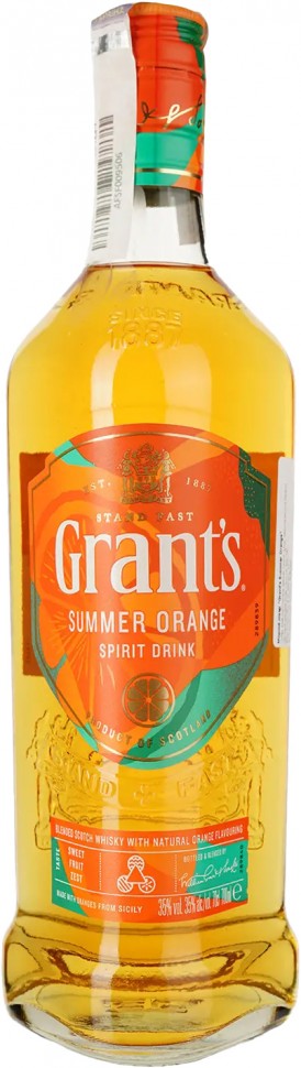 Спиртной напиток на основе виски Grant`s Summer Orange 35% (0,7L)