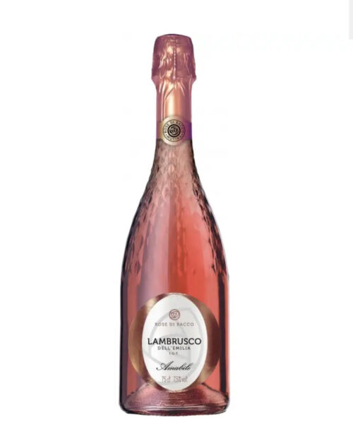 Игристое вино Lambrusco Rose di Bacco Rosato, 7.5% (0,75L)