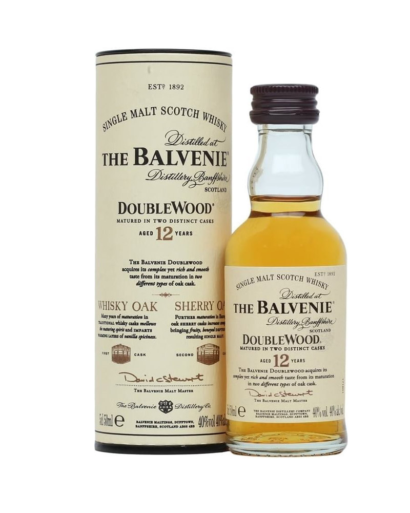 Виски Balvenie 12 YO Doublewood 40% in Tube (0.05L)