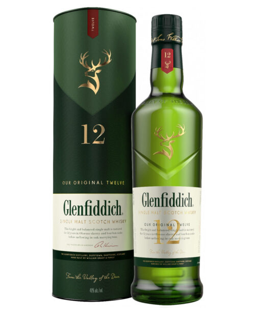 Виски Glenfiddich 12 YO 40% in Tube (0,5L)