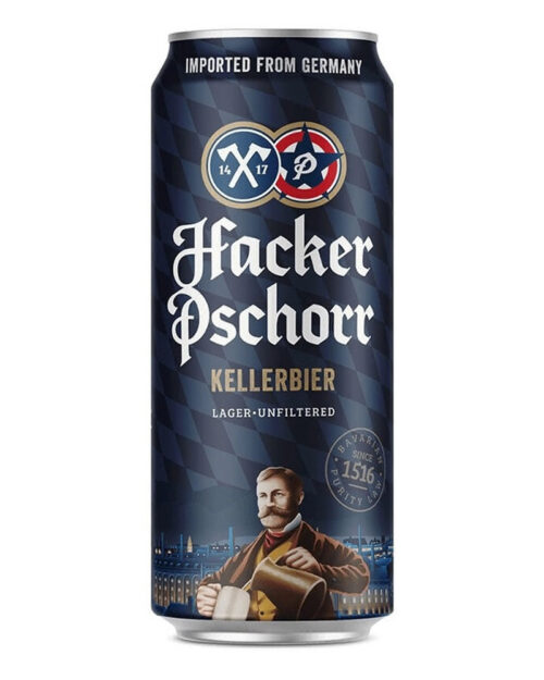 Пиво Hacker Pschorr Kellerbier 5,5% Can (0,5L)
