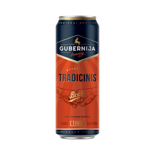 Пиво Gubernija Tradicinis Bock 6% Can (0,568L)