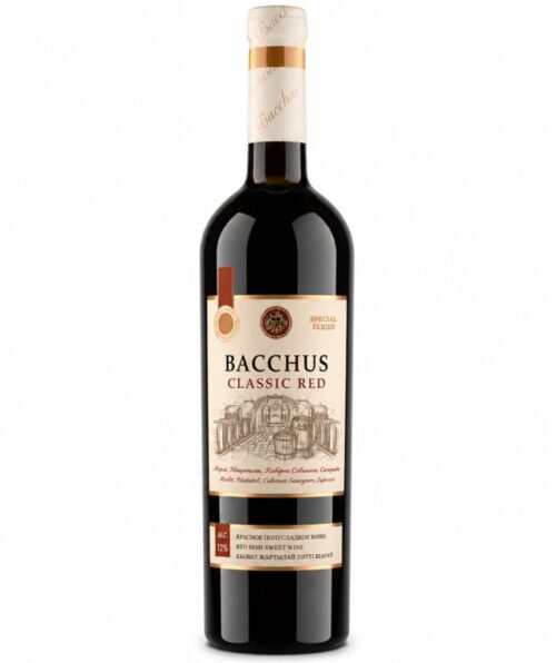 Вино Bacchus Classic Red Semi Sweet 11% (0.75L)
