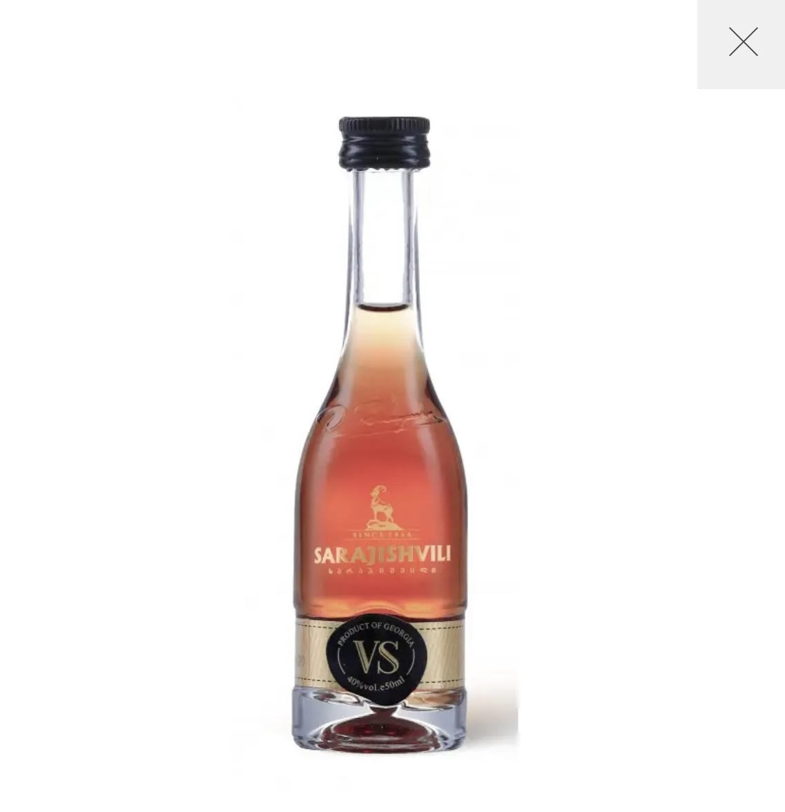 Коньяк Sarajishvili V.S. 40% (0,05L)