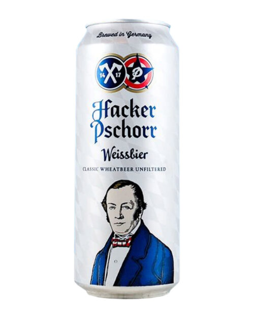 Пиво Hacker Pschorr Weissbier 5,5% Can (0,5L)