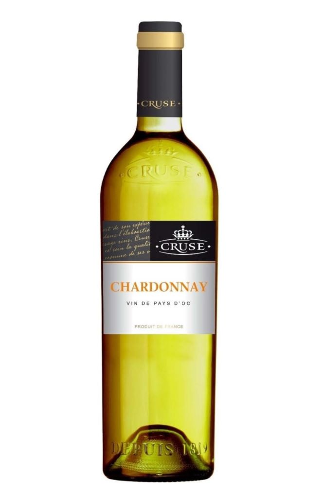 Вино Cruse, Chardonnay, Vin de Pays d'Oc 12,5% (0,75L)