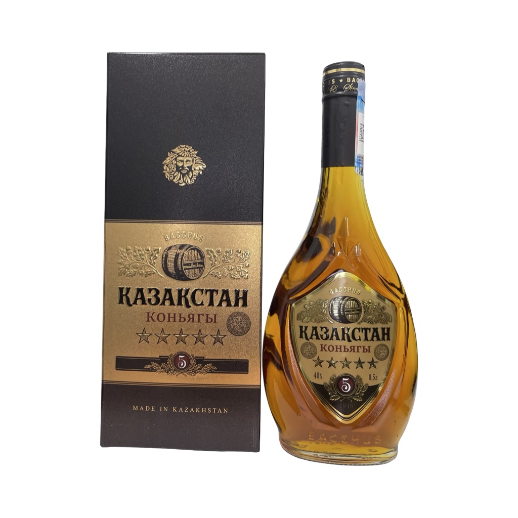 Коньяк Казахстан 5 звезд 40% in Box (0.5L)