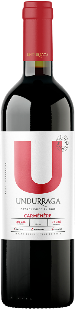 Вино U by Undurraga Carmenere Central Valley D.O. 13% (0,75L