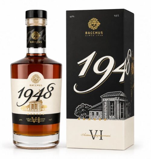 Коньяк Bacchus 1948, 6 YO 40% in Box (0,5L)