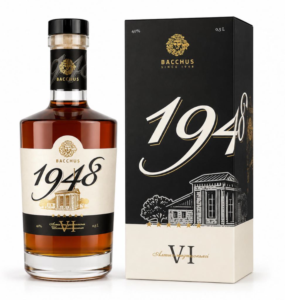 Коньяк Bacchus 1948, 6 YO 40% in Box (0,5L)