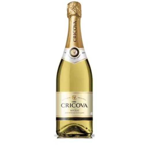 Игристое вино Cricova Muscat, Demidulce 10.5-13.5%, (0.75L)