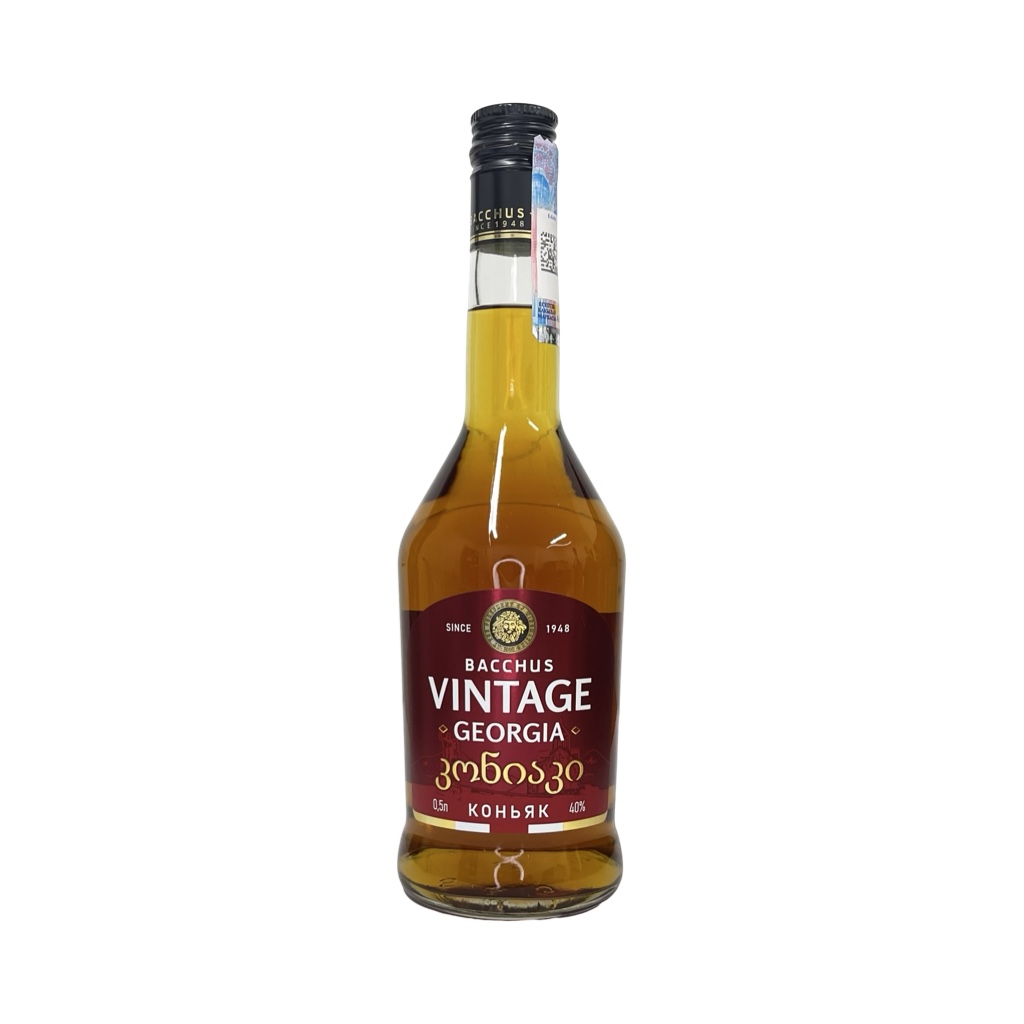 Коньяк Bacchus Vintage Georgia 3YO, 40% (0,5L)