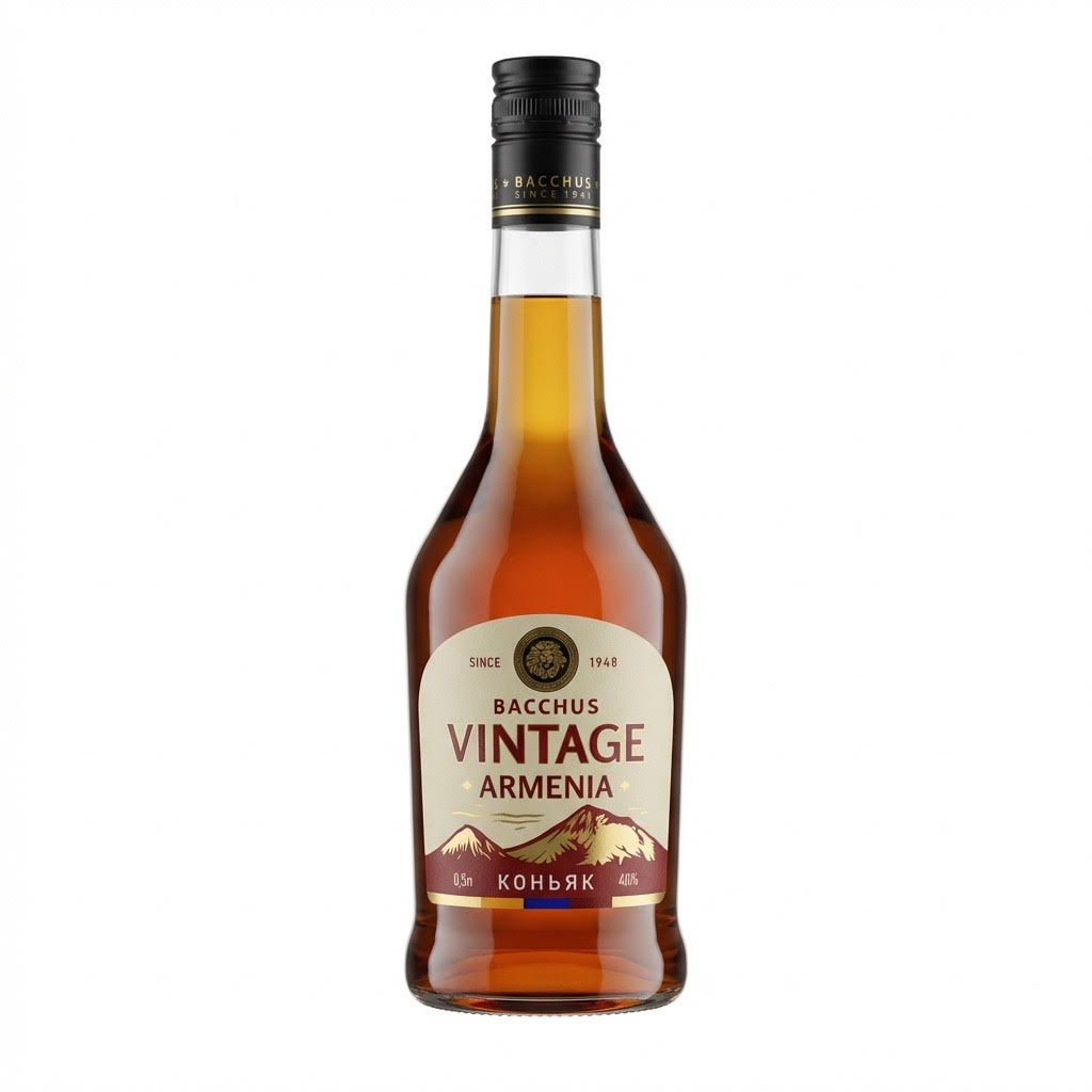 Коньяк Bacchus Vintage Armenia 3YO, 40% (0,5L)