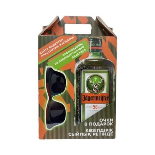 Ликер Jagermeister 35% in Gift box & glasses (0.7L)