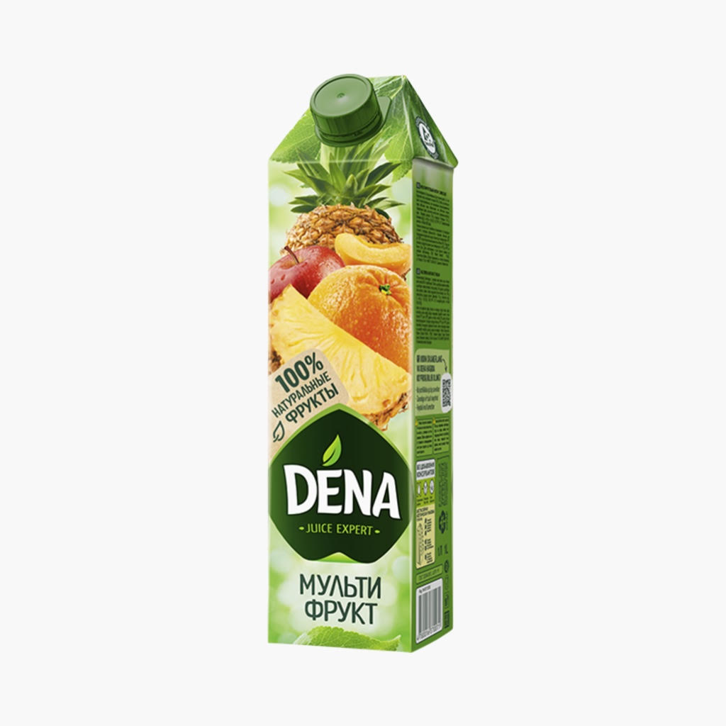 Сок Dena Мультифрукт, Tetra Pak (1L)