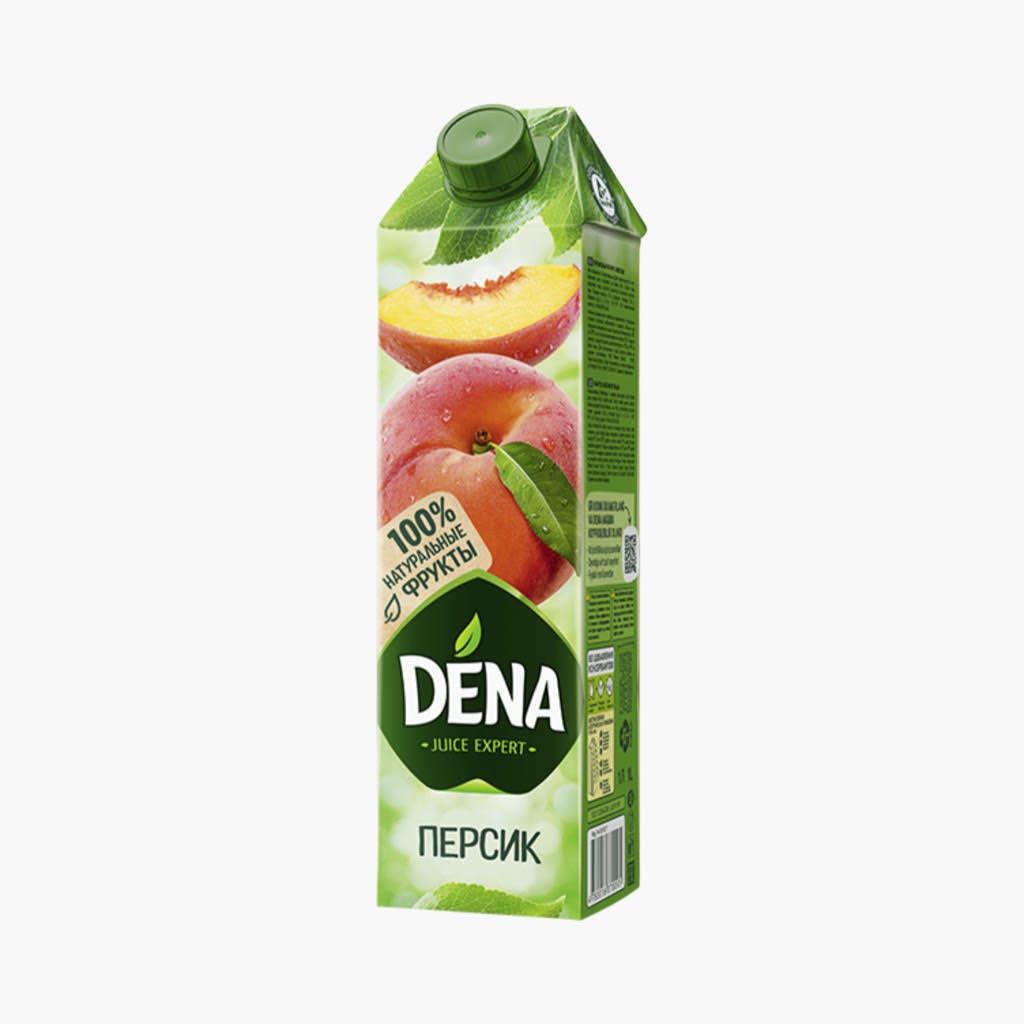 Сок Dena Персик, Tetra Pak (1L)