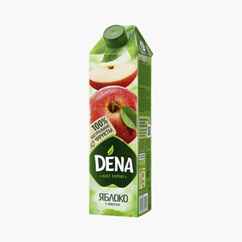 Сок Dena Яблоко с мякотью, Tetra Pak (1L)