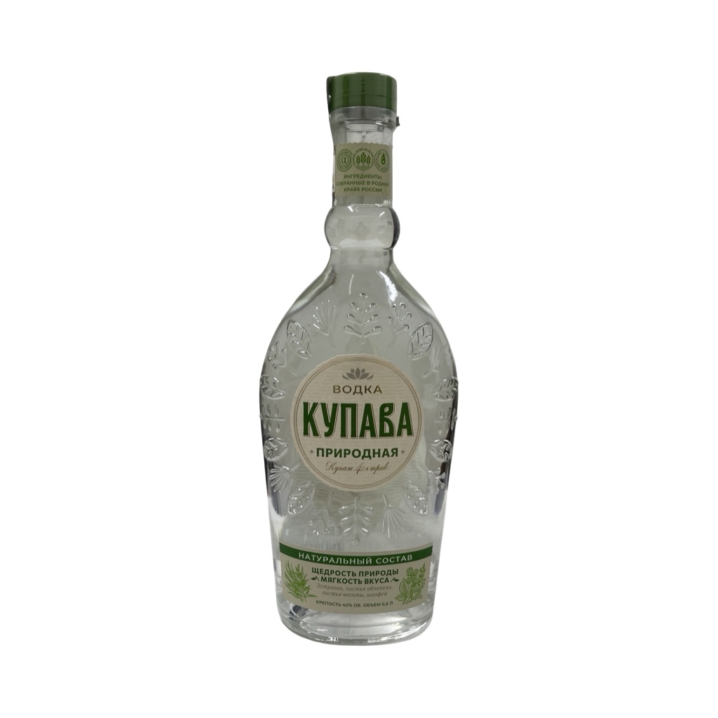 Водка Купава Природная 40% (0,5L)