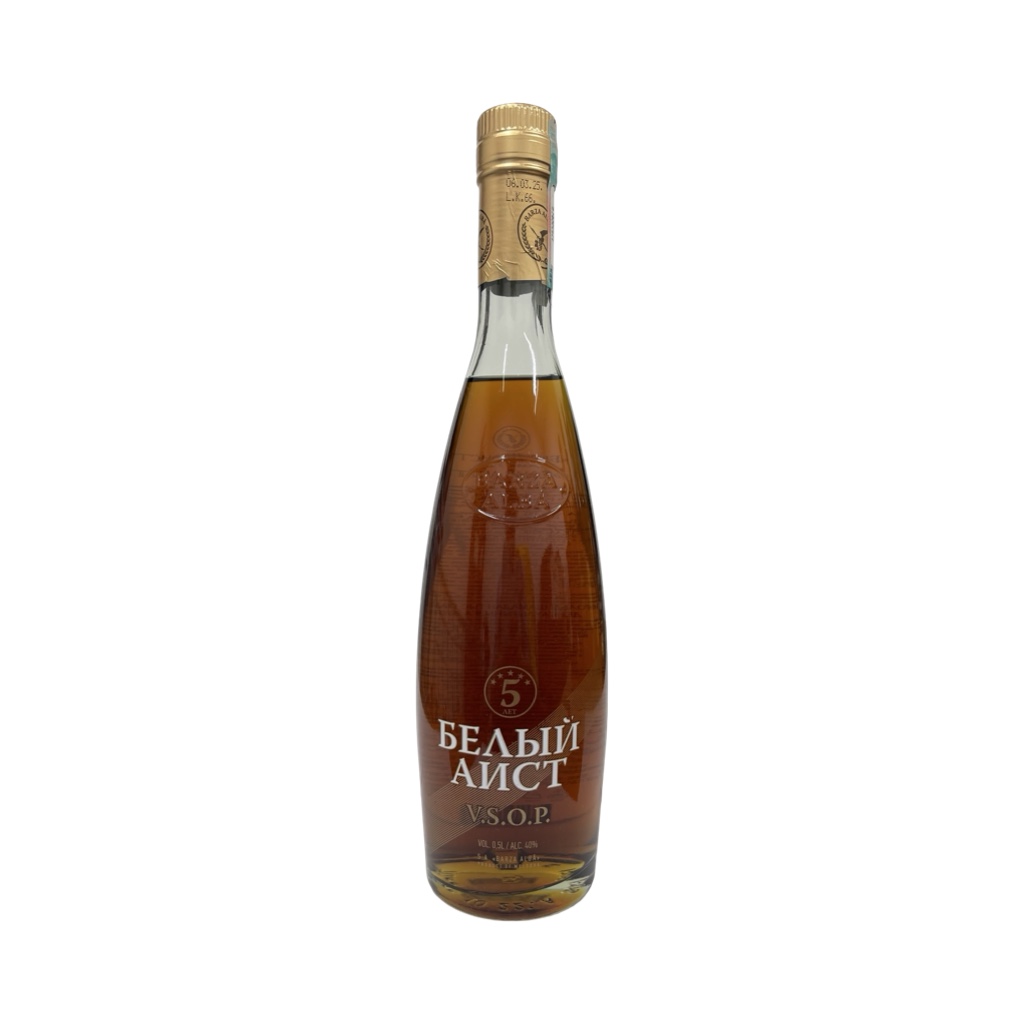 Бренди Белый Аист V.S.O.P 5YO, 40% (0.5L)