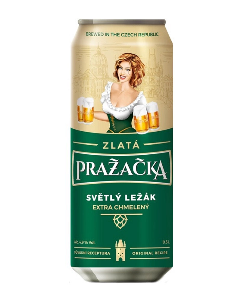 Пиво Prazacka Zlata 4,9% Can (0,5L)