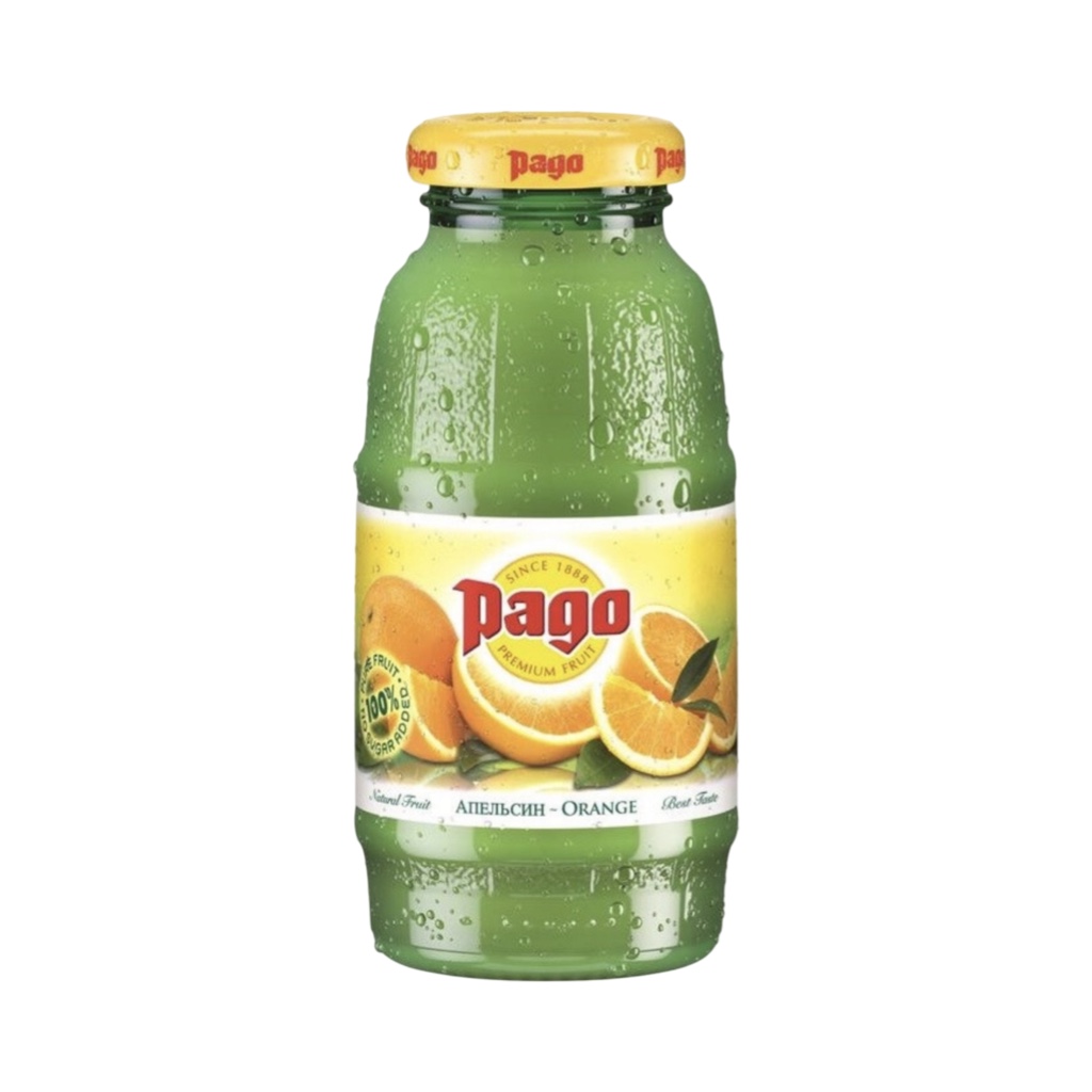 Сок Pago Orange, Glass (0,2L)