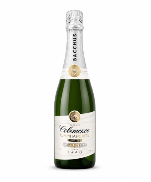 Игристое вино Бахус Советское Шампанское полусухое 12% (0,75L)