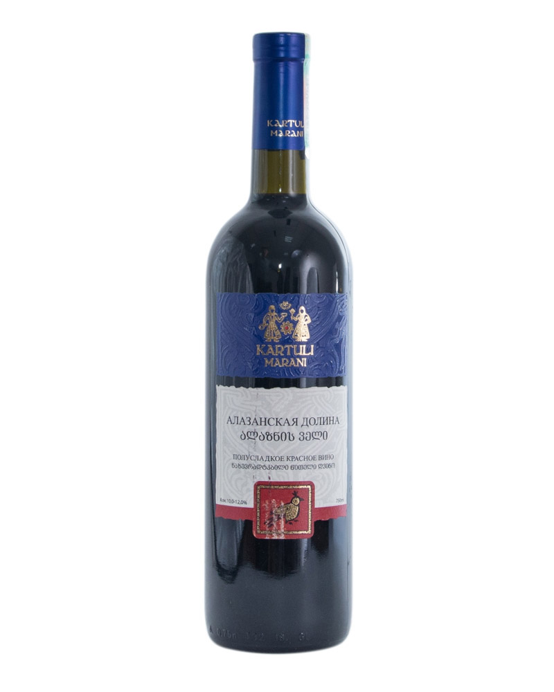 Вино Kartuli Marani Алазанская Долина Красное 10-12% (0,75L)