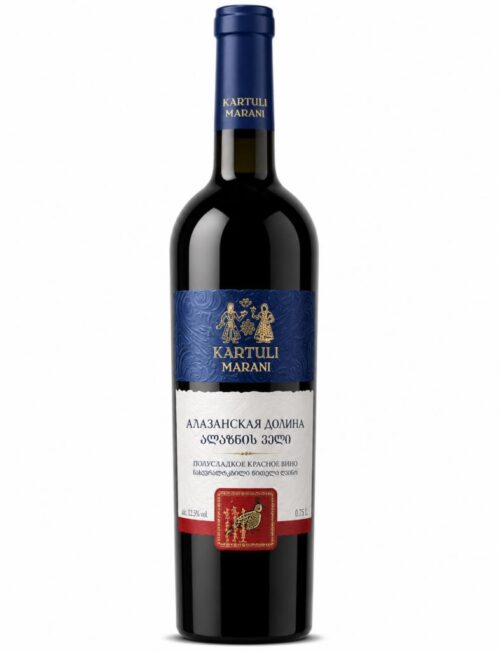 Вино Kartuli Marani Алазанская Долина Красное 10-12% (0,75L)