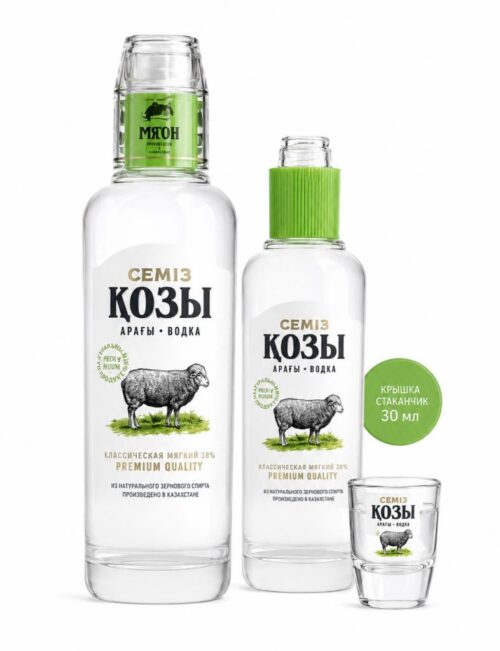 Водка Семіз Қозы 38% (0,45L)
