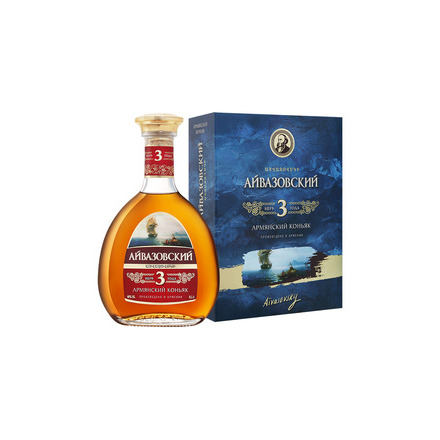 Коньяк Айвазовский 3YO 40% in Box (0.5L)
