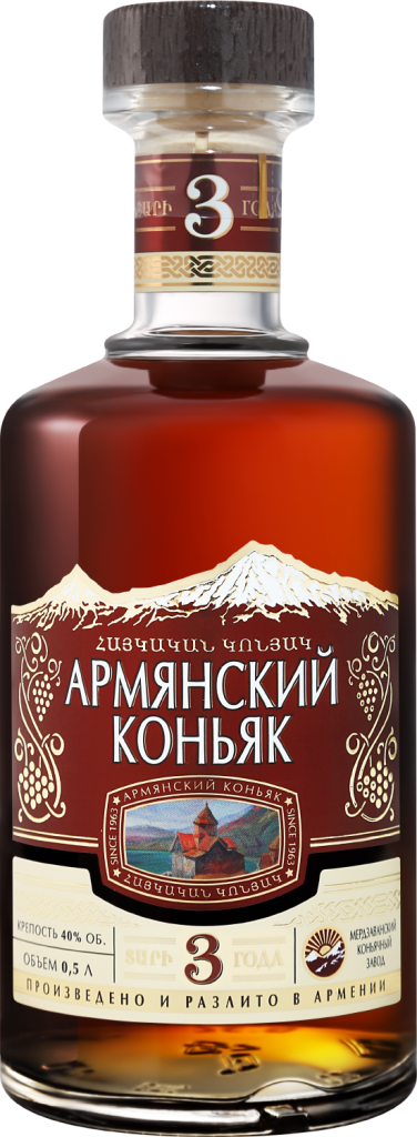 Бренди Армянский коньяк 3YO 40% (0.5L)