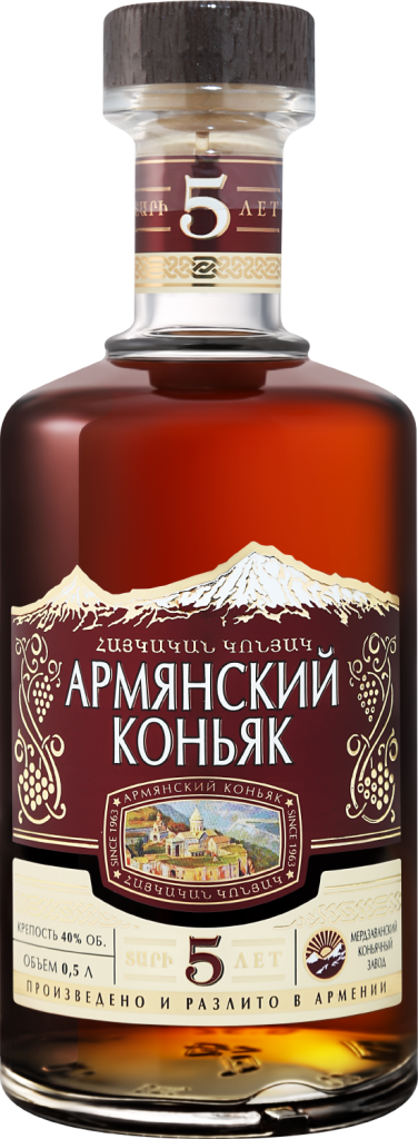 Бренди Армянский коньяк 5YO 40% (0.5L)