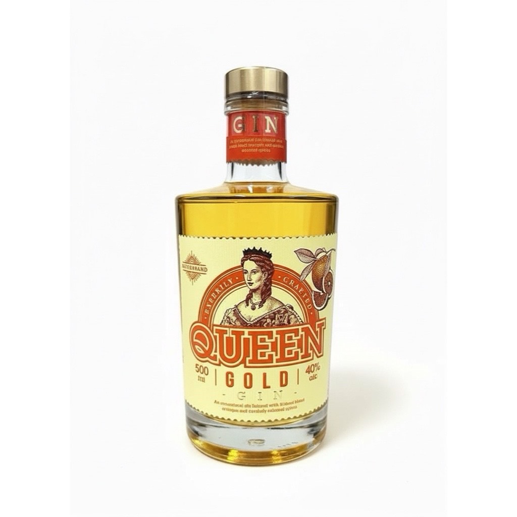Джин Queen Gold Gin 40% (0.5L)