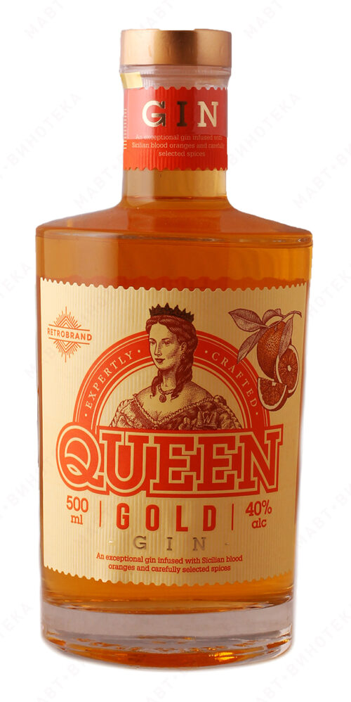 Джин Queen Gold Gin 40% (0.5L)