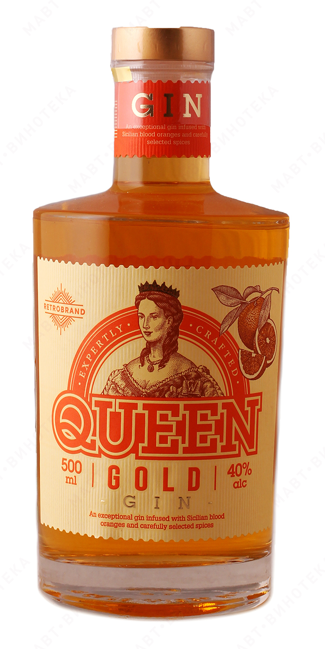 Джин Queen Gold Gin 40% (0.5L)