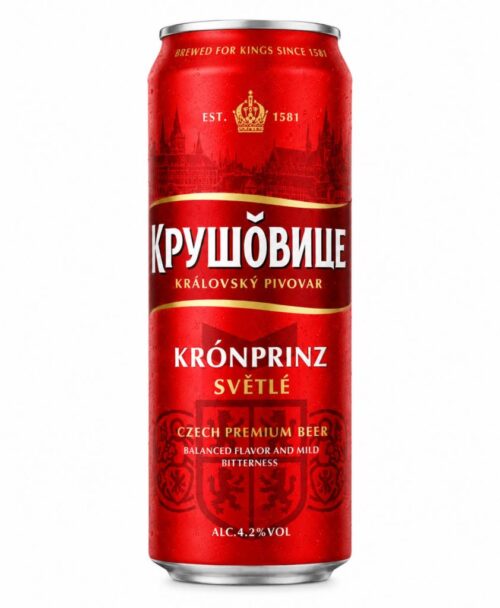 Пиво Krusovice Svetle Royal 4.2% (0.45L) Can