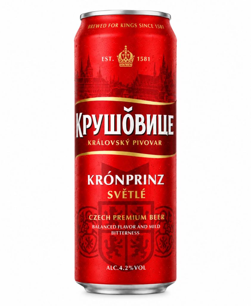 Пиво Krusovice Svetle Royal 4.2% (0.45L) Can