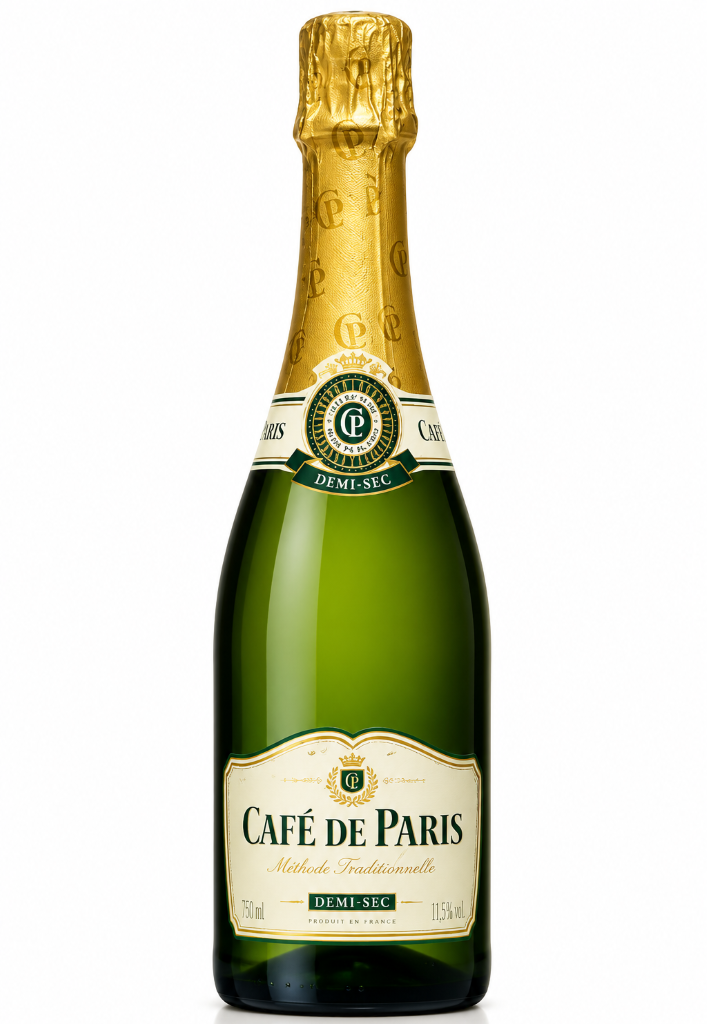 Игристое вино Cafe De Paris Demi-Sec 11,5% (0,75L)